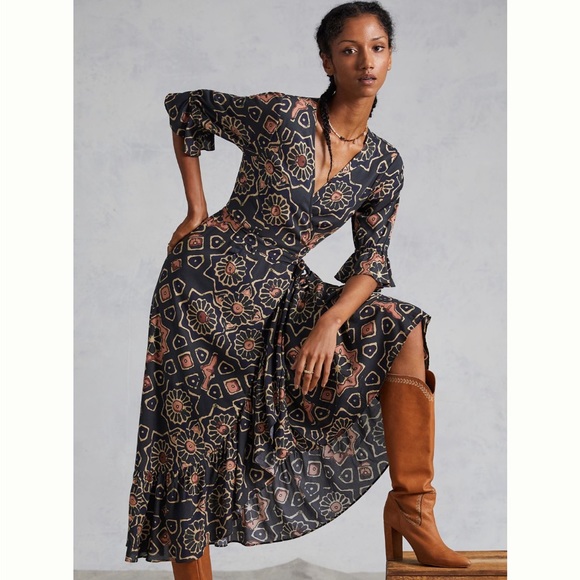 Let Me Be Medallion Print Maxi Dress from Anthropologie size S - Picture 1 of 5